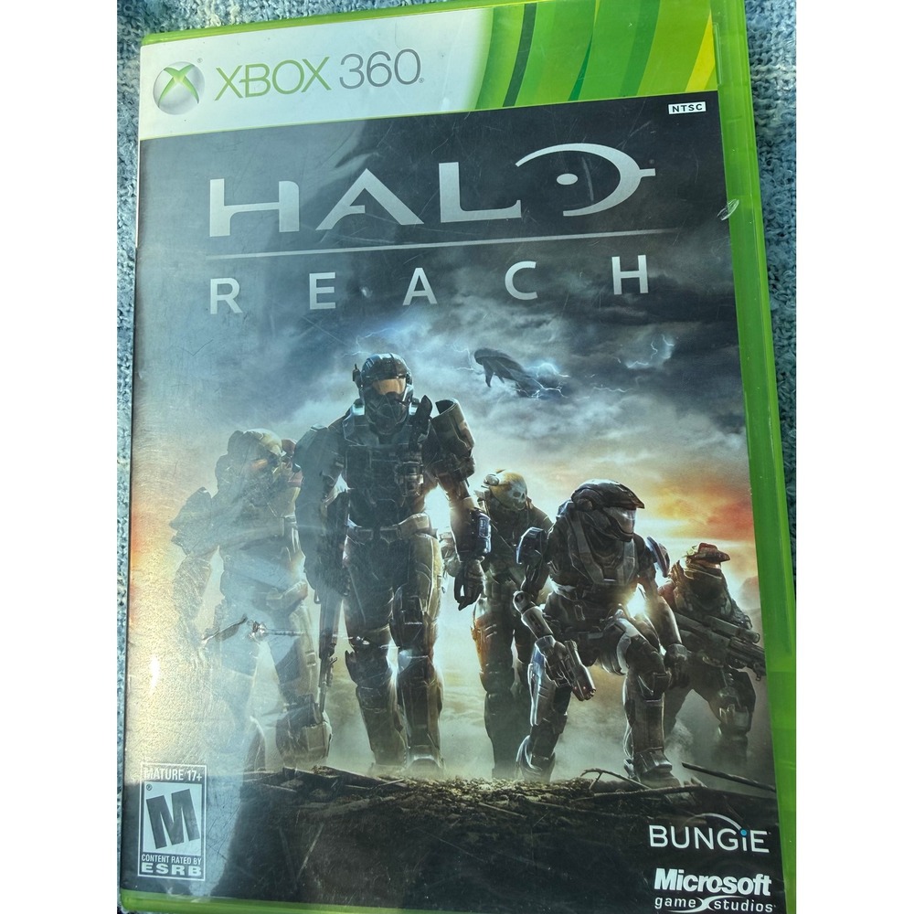 Halo Reach Microsoft Xbox 360 Game Bungie First Person Shooter Complete CIB